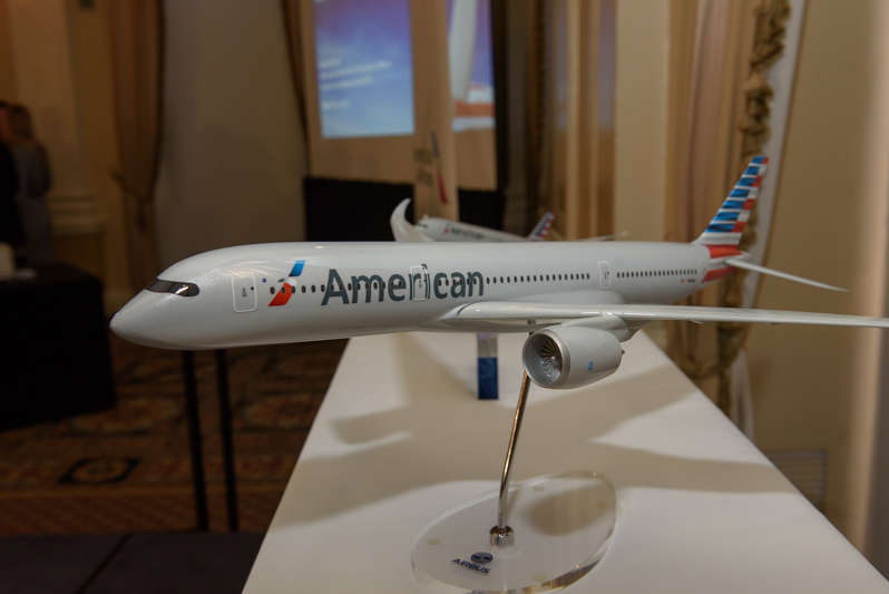 American Airlines model plane