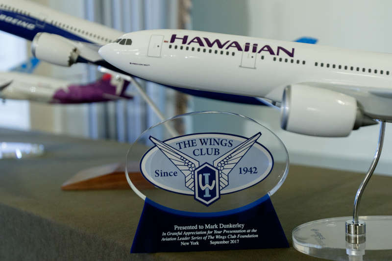 Compliments of Hawaiian Airlines